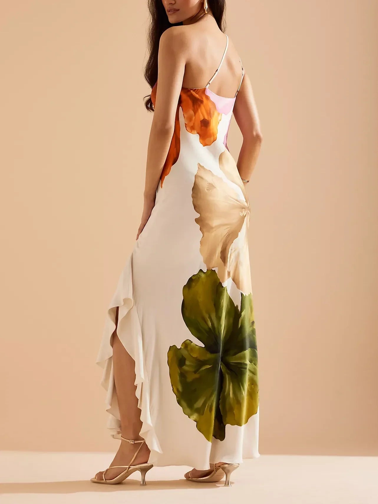 Robe nuisette maxi asymétrique