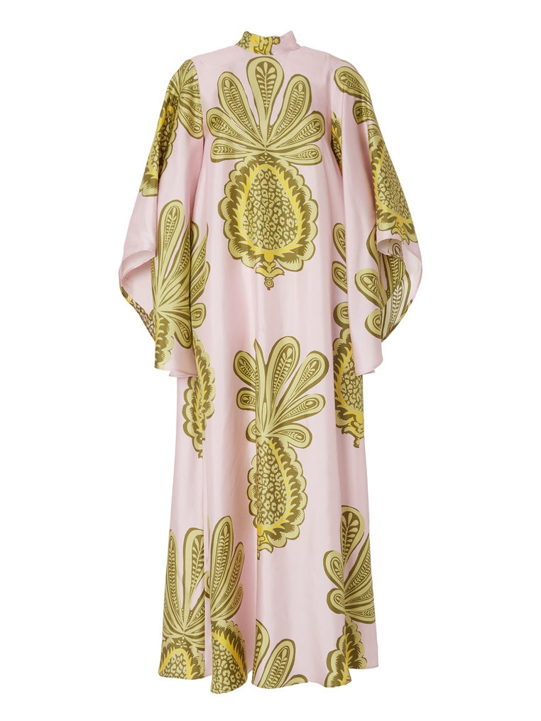 Robe maxi à imprimé ananas tropical