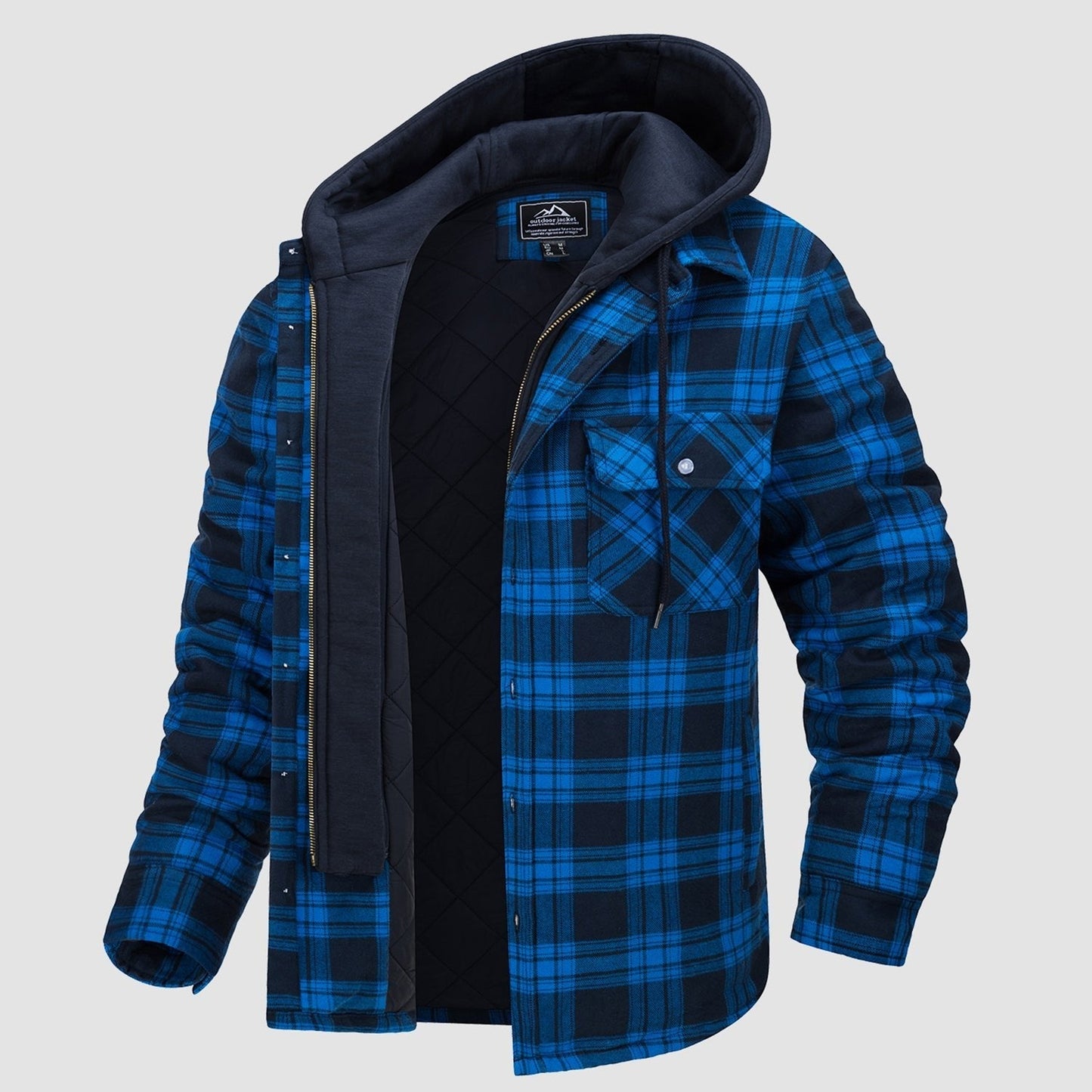 Veste Harry | Flanelle avec capuche amovible