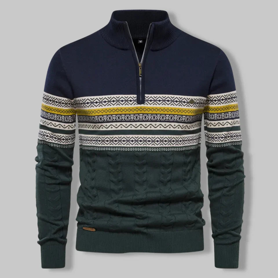 Pull Oslo à quart de zip