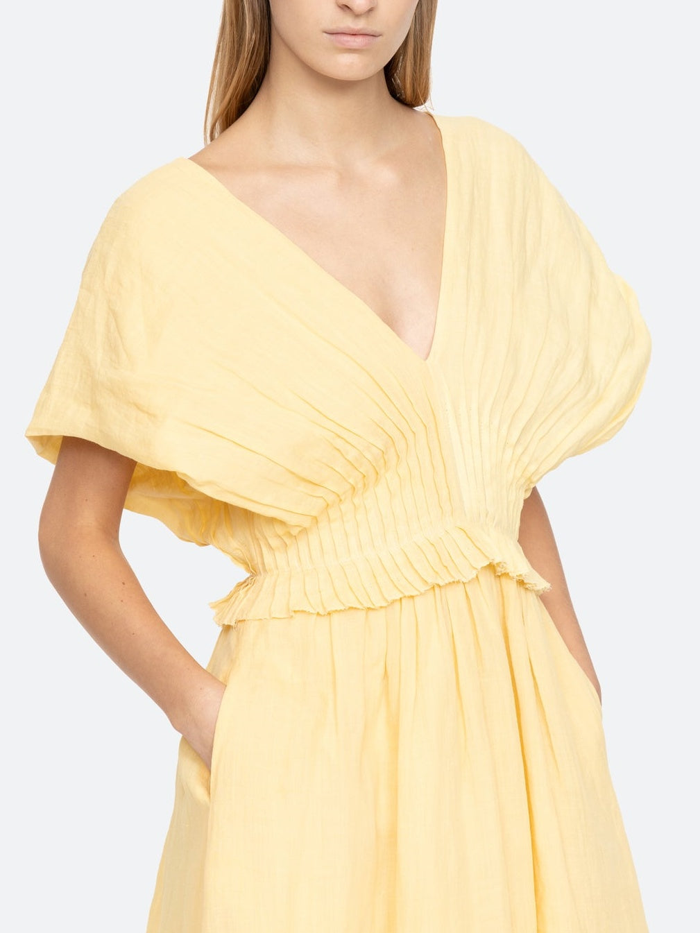 Robe midi à manches oversize