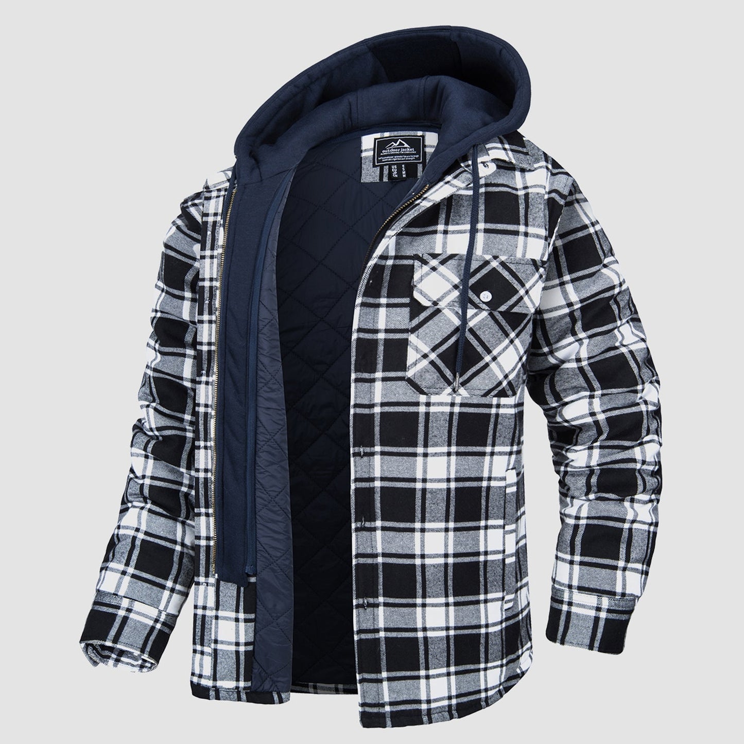 Veste Harry | Flanelle avec capuche amovible