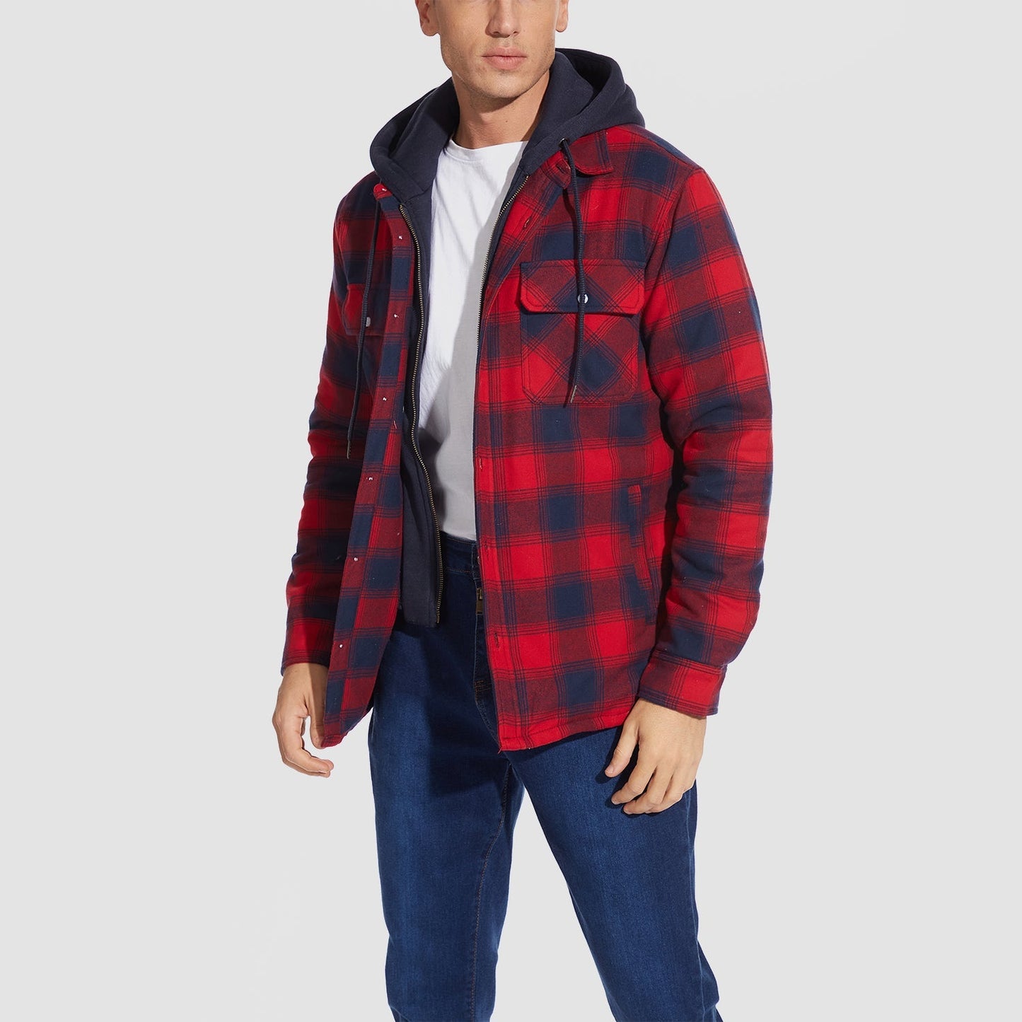 Veste Harry | Flanelle avec capuche amovible