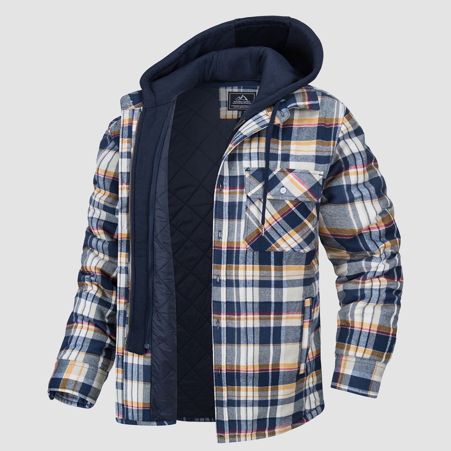 Veste Harry | Flanelle avec capuche amovible