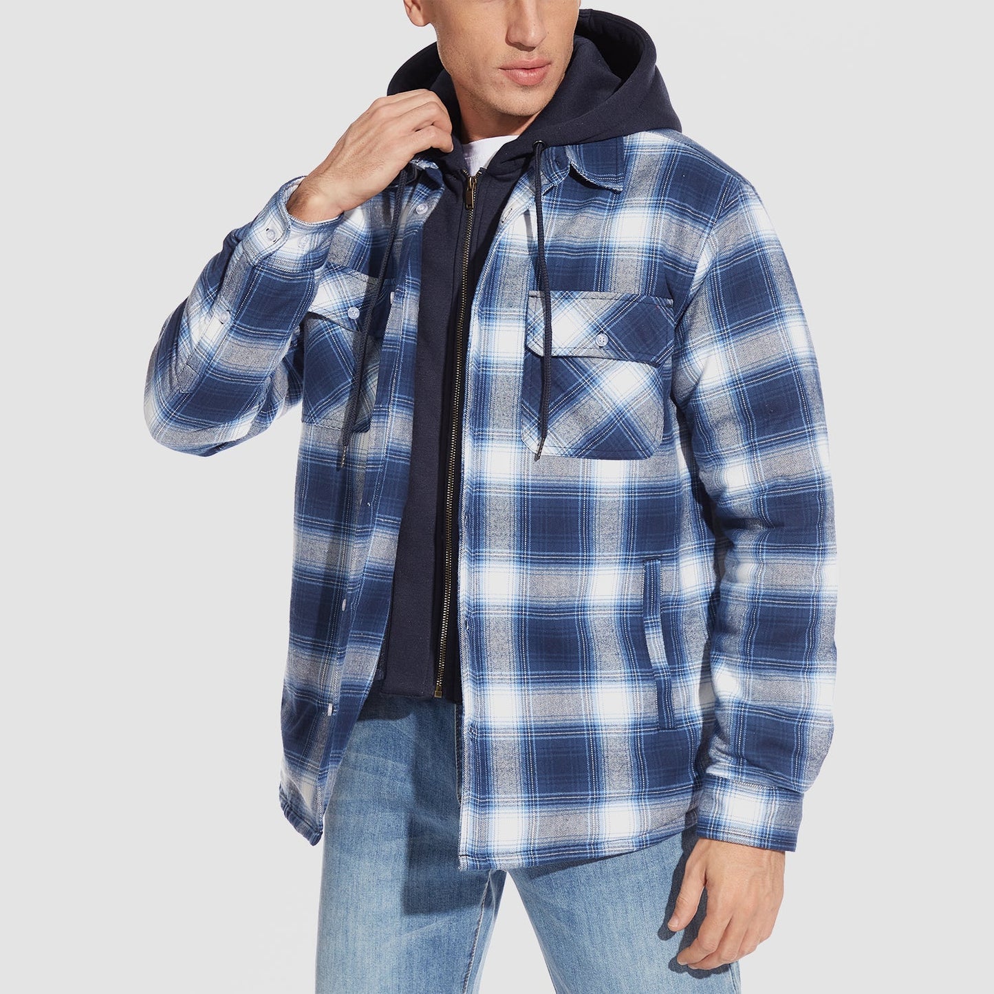 Veste Harry | Flanelle avec capuche amovible