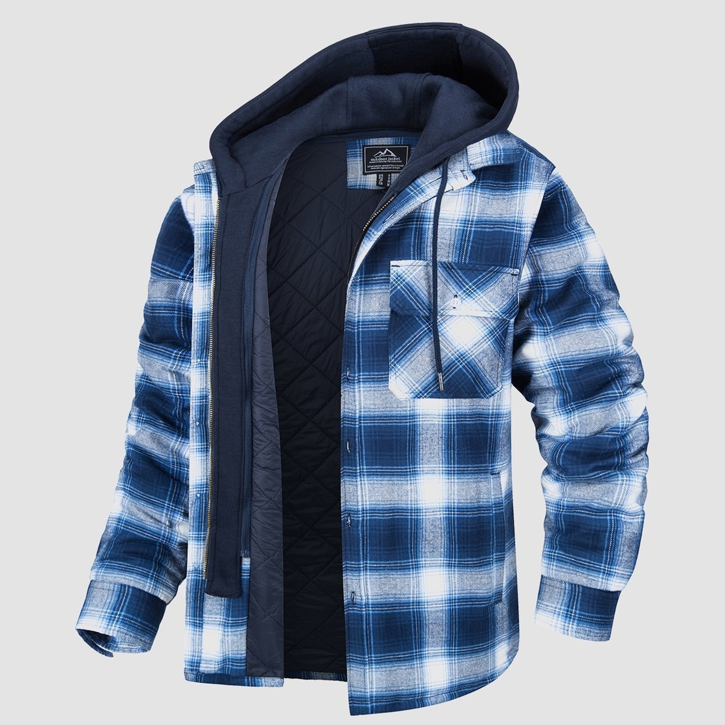 Veste Harry | Flanelle avec capuche amovible