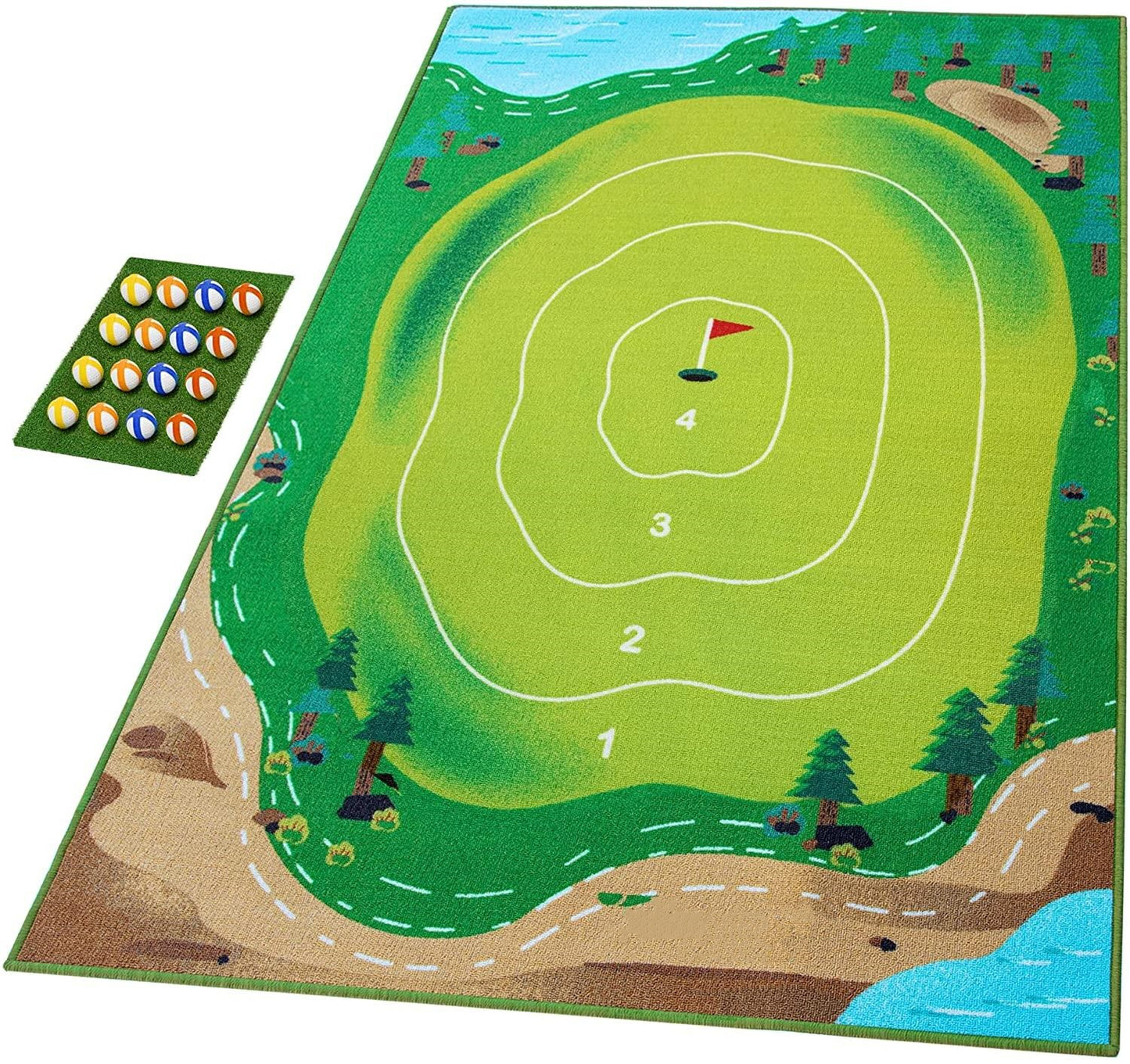 ChipFun™ Casual Golf Hitting Mat Game Set