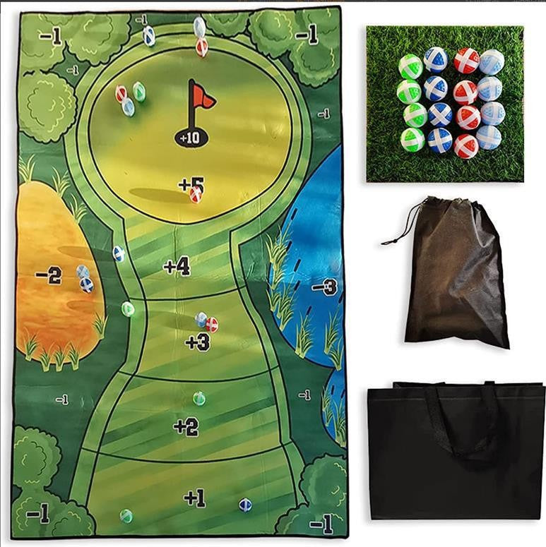 ChipFun™ Casual Golf Hitting Mat Game Set