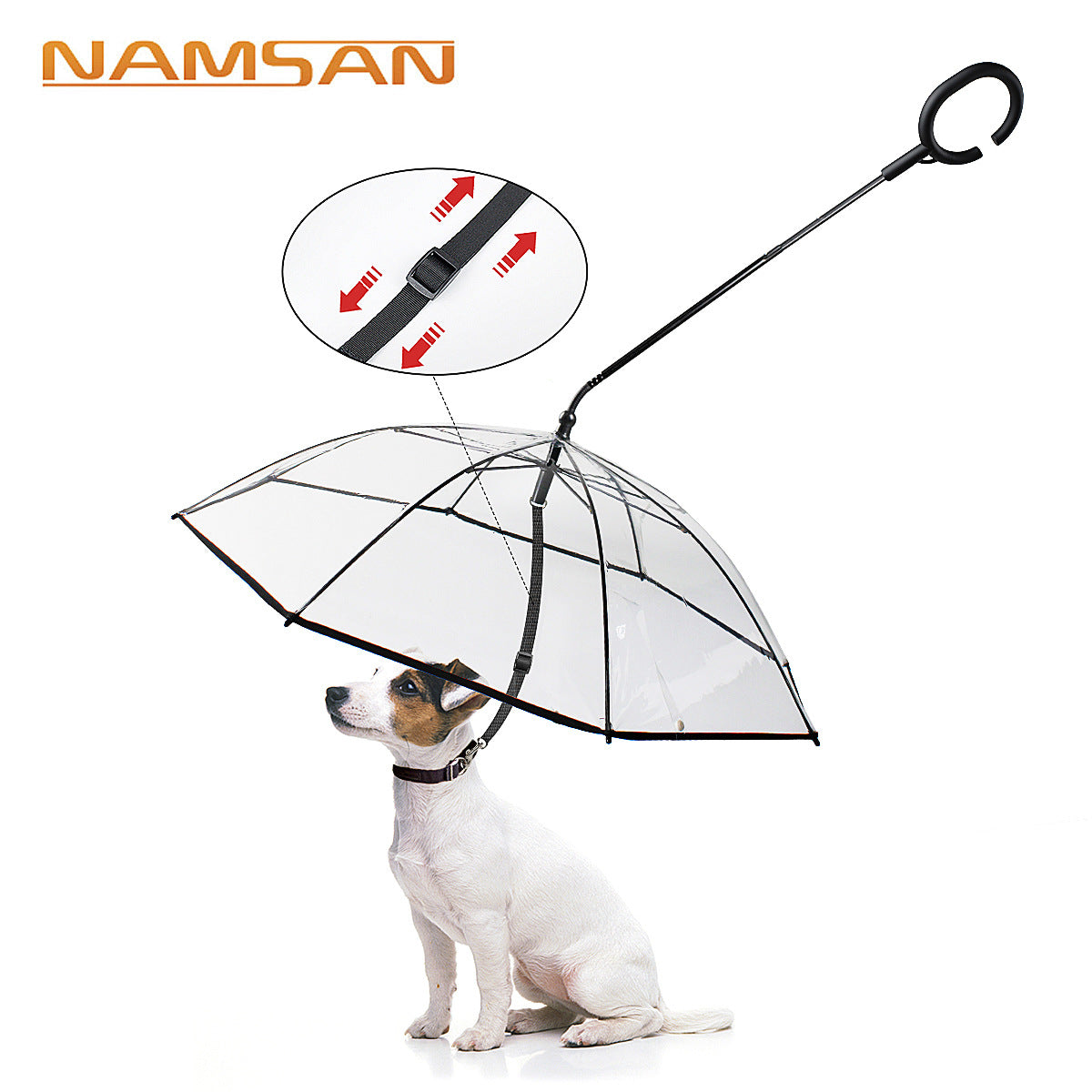 RainShield™ C-Shape Transparent Pet Umbrella & Leash