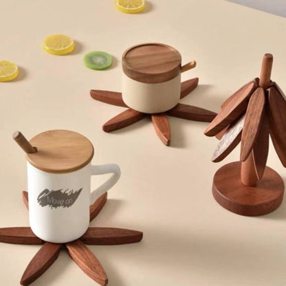 TreeHaven™ Irregular Wood Insulation Coaster & Table Mat
