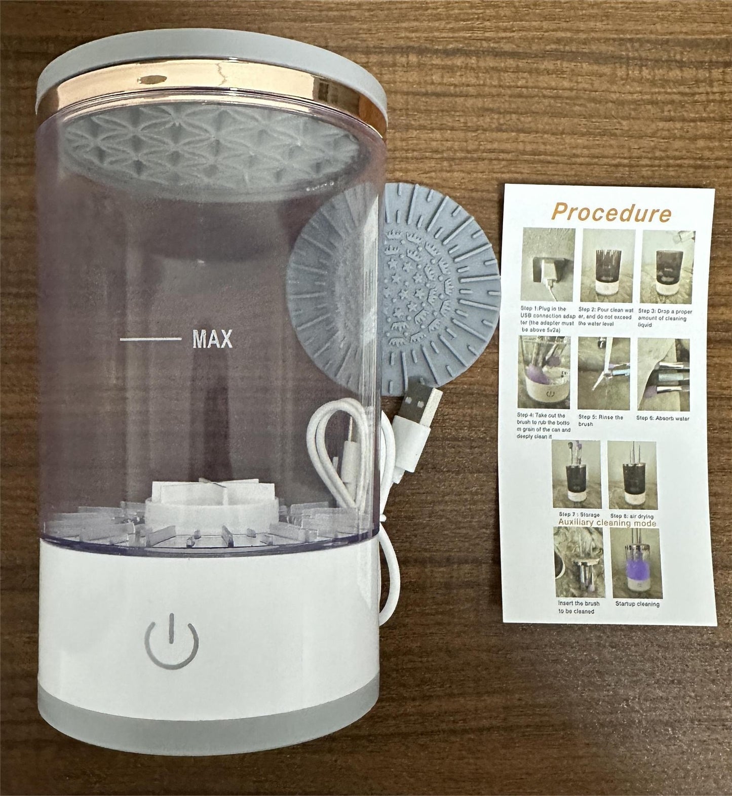 GlowSpin™ USB Auto Makeup Brush Cleaner & Dryer