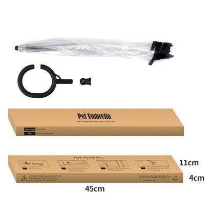 RainShield™ C-Shape Transparent Pet Umbrella & Leash