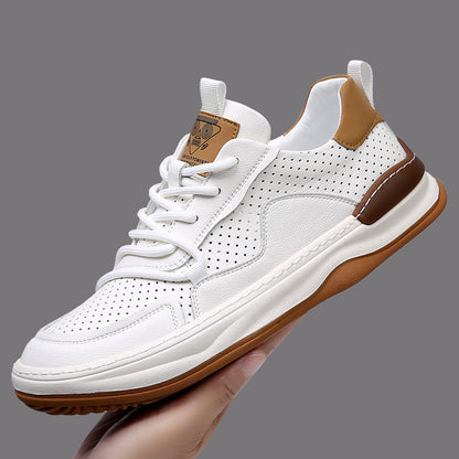 Baskets Lusso Italiana en cuir véritable