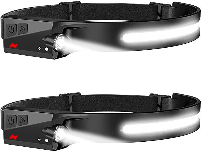 WaveBeam™ Sensor COB USB Headlight for Night Runs & Rides