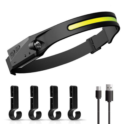 WaveBeam™ Sensor COB USB Headlight for Night Runs & Rides