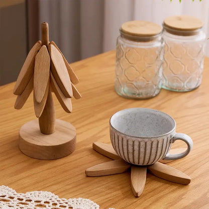 TreeHaven™ Irregular Wood Insulation Coaster & Table Mat