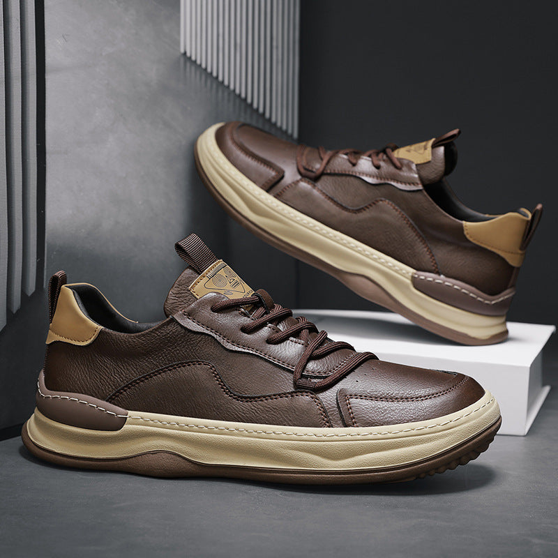 Baskets en cuir véritable Noble Italiana