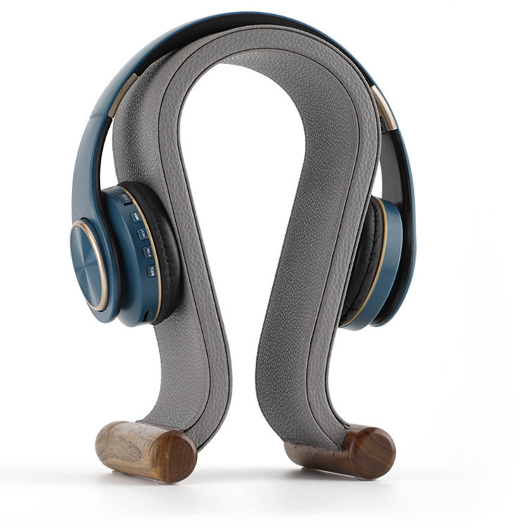 WalnutWhisper™ U-Head Leather Bluetooth Headset Stand