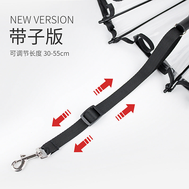 RainShield™ C-Shape Transparent Pet Umbrella & Leash