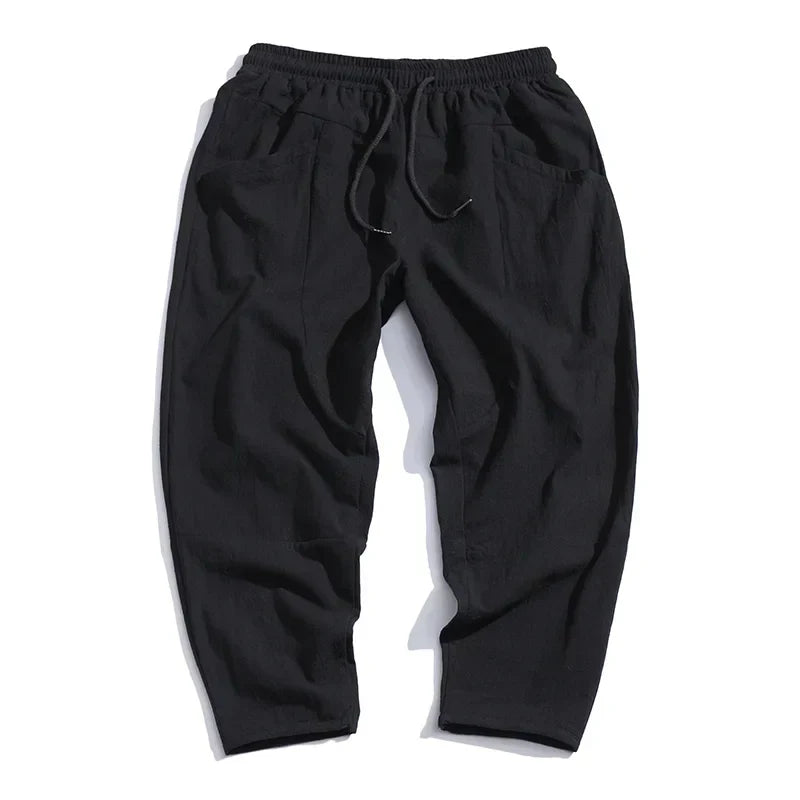 Kyoto Linen Cropped Pants